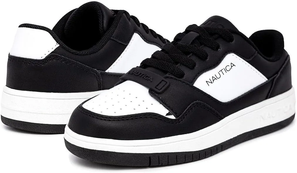 Nautica Boys Low-Top Sneakers, Basketball Tennis Shoes for Kids, Outdoor School Running Shoes - Sizes for Big Kid/Little Kid