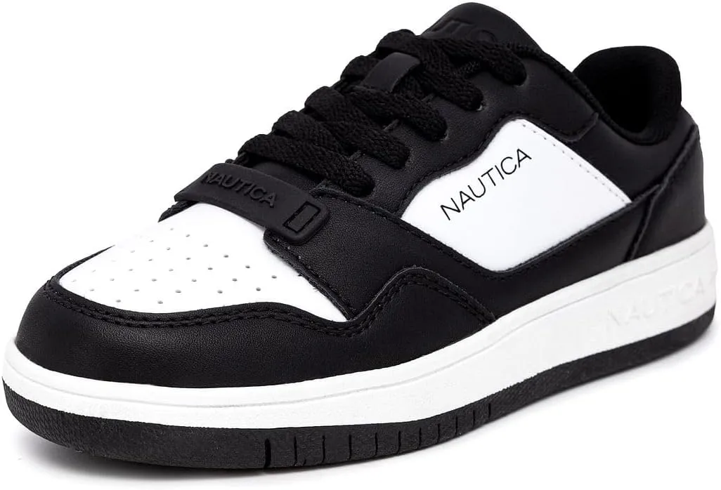 Nautica Boys Low-Top Sneakers, Basketball Tennis Shoes for Kids, Outdoor School Running Shoes - Sizes for Big Kid/Little Kid
