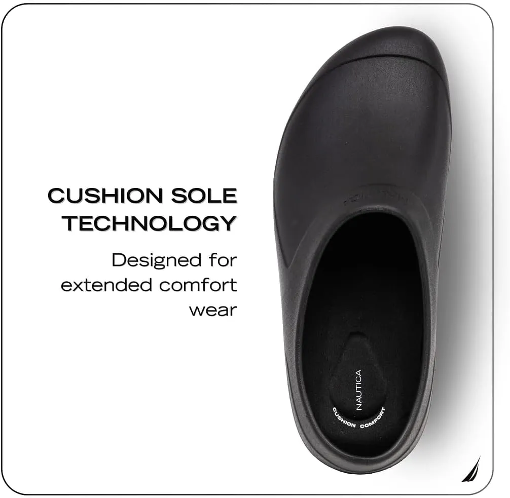 Nautica Women Men Work Clogs Slides Slip Resistant Quick Drying Kitchen Shoes Cushioned Sandals with Arch Support