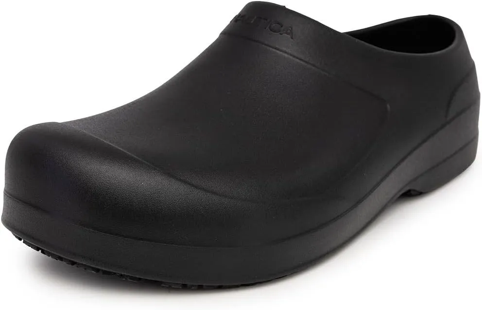 Nautica Women Men Work Clogs Slides Slip Resistant Quick Drying Kitchen Shoes Cushioned Sandals with Arch Support