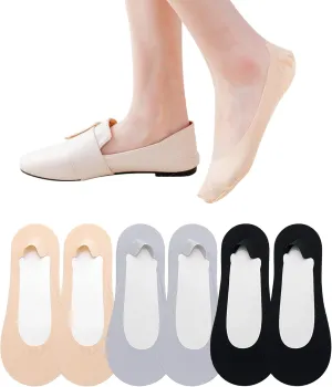 No Show Socks Womens 6 Pairs Hidden Invisible Low Cut Socks Non Slip Socks Womens Breathable Cool Thin Womens Socks