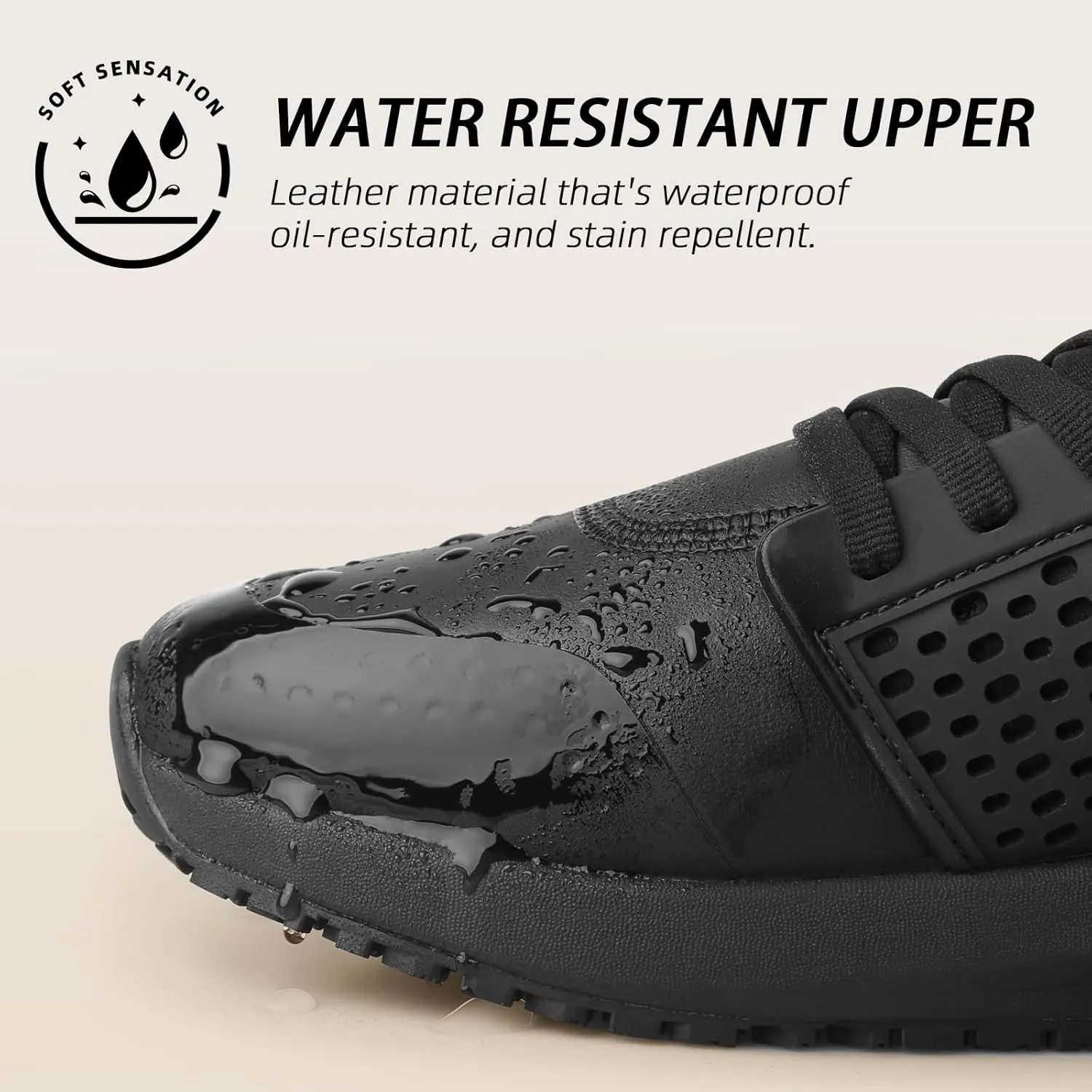 Non Slip Work Shoes for Men Waterproof Kitchen Slip Resistant Shoe Chef Food Service Shoes Restaurant Hospital