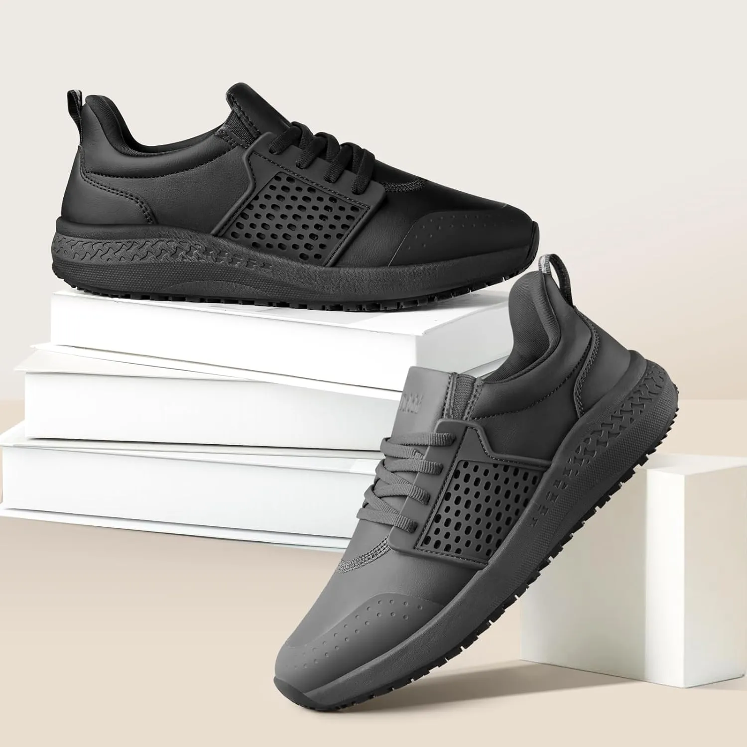 Non Slip Work Shoes for Men Waterproof Kitchen Slip Resistant Shoe Chef Food Service Shoes Restaurant Hospital