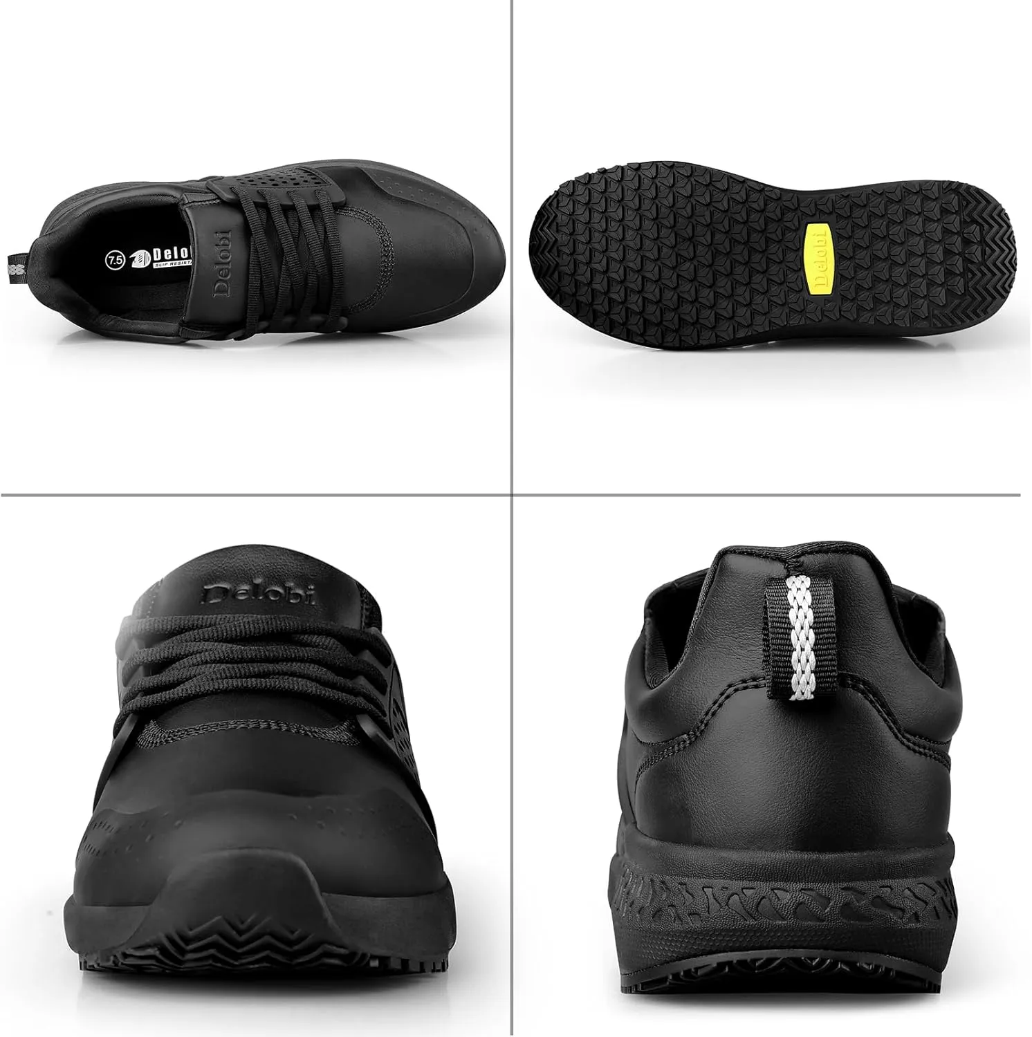 Non Slip Work Shoes for Men Waterproof Kitchen Slip Resistant Shoe Chef Food Service Shoes Restaurant Hospital
