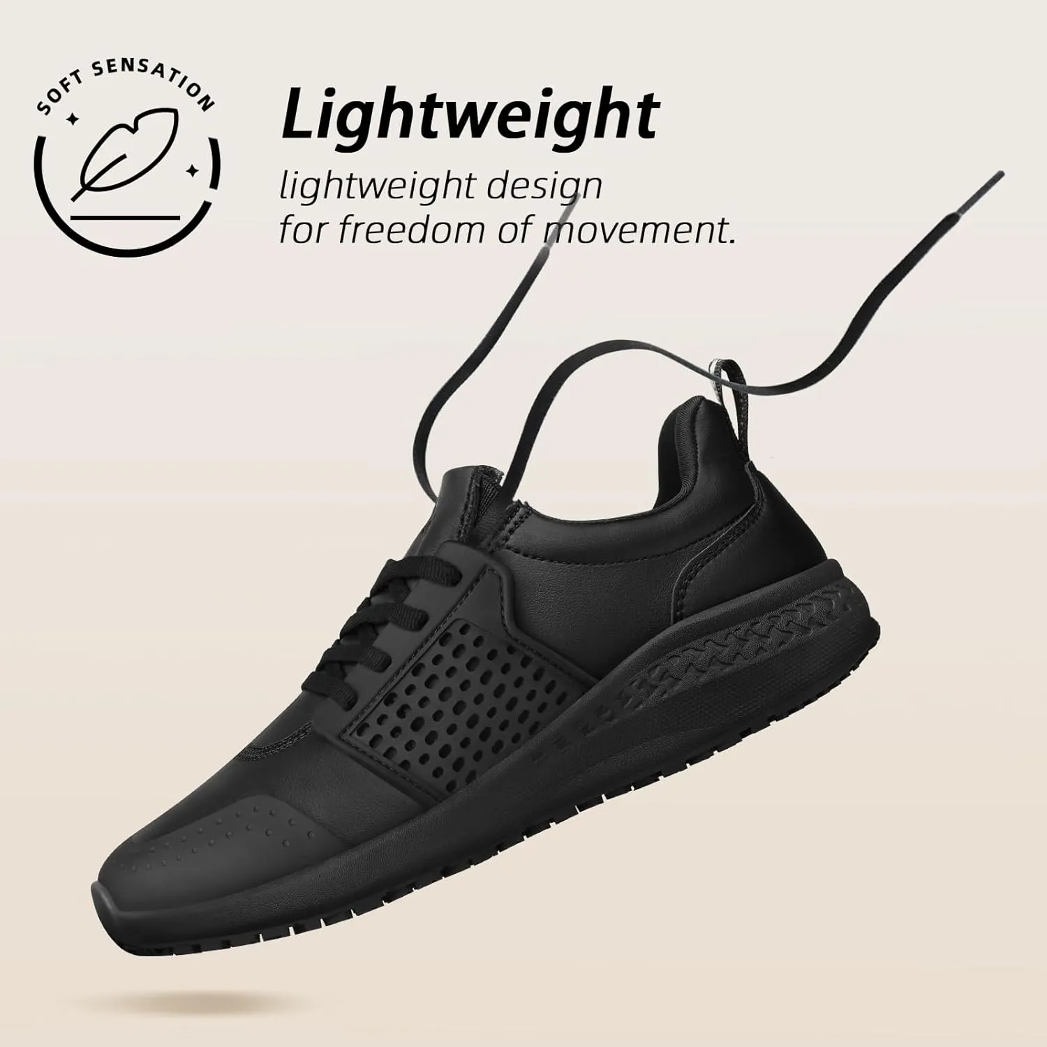 Non Slip Work Shoes for Men Waterproof Kitchen Slip Resistant Shoe Chef Food Service Shoes Restaurant Hospital