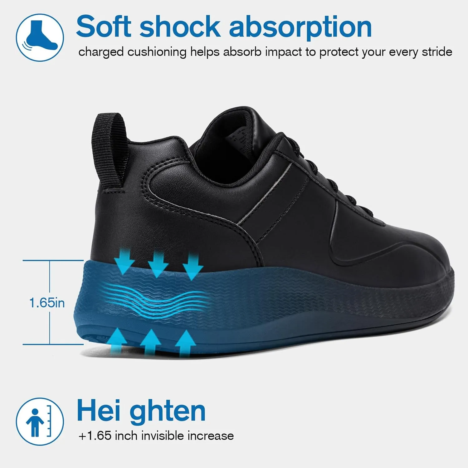 Non Slip Work Shoes for Women Food Service Lightweight Waterproof Kitchen Chef Shoe Restaurant Walking Sneakers Nursing Slip Resistant Footwear, Black
