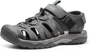 NORTIV 8 Men's Sandals, Closed Toe Athletic Sport Sandals, Mens Summer Shoes, Lightweight Trail Walking Sandals for Men