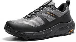 NORTIV 8 Men's Waterproof Hiking Shoes Lightweight Trekking Walking Sneakers with Arch Support for Camping Tennis Outdoor Training StreamRunner