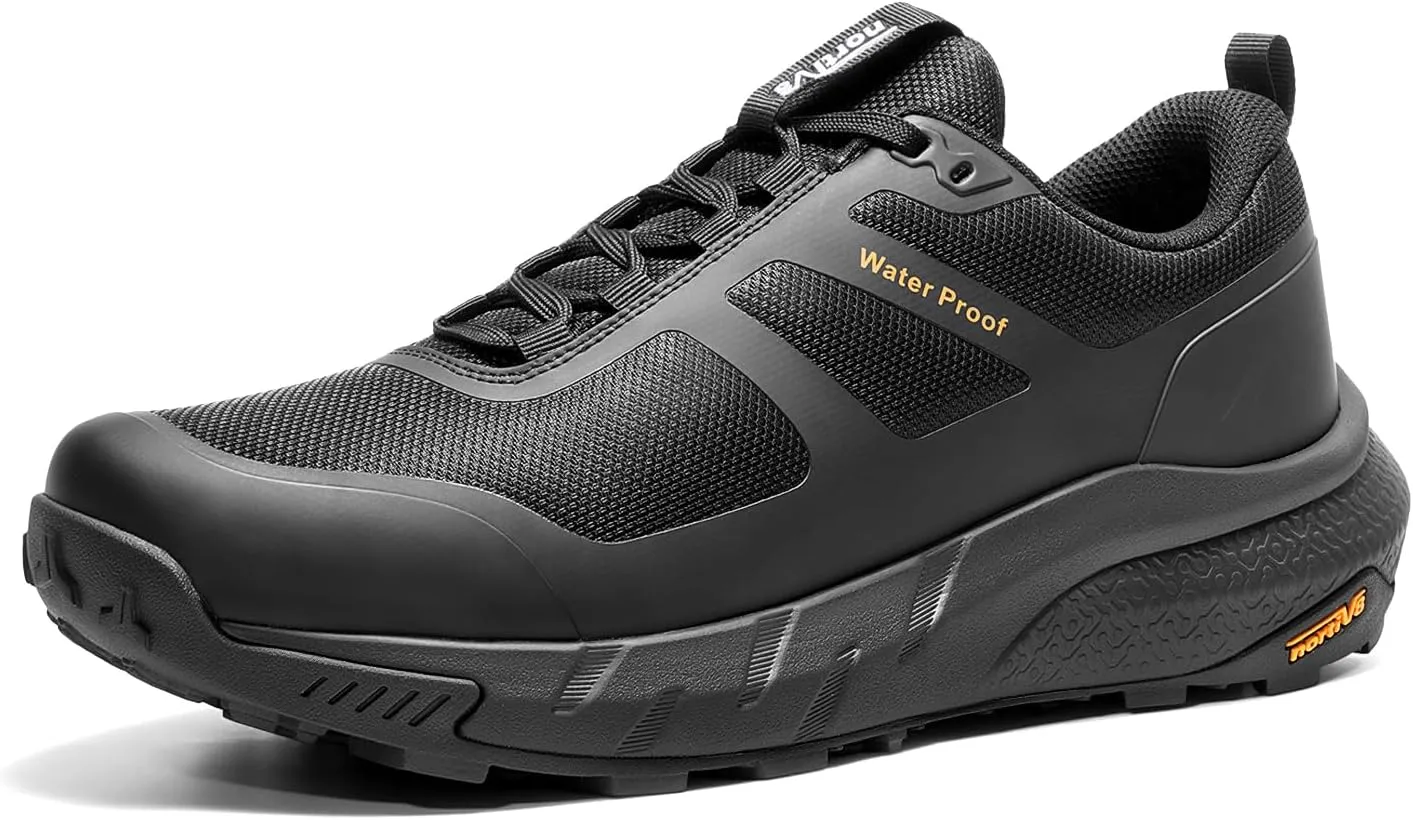 NORTIV 8 Men's Waterproof Hiking Shoes Lightweight Trekking Walking Sneakers with Arch Support for Camping Tennis Outdoor Training StreamRunner