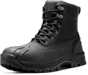 NORTIV 8 Mens Winter Boots Lightweight Casual Waterproof Slip Resistance Work Boot