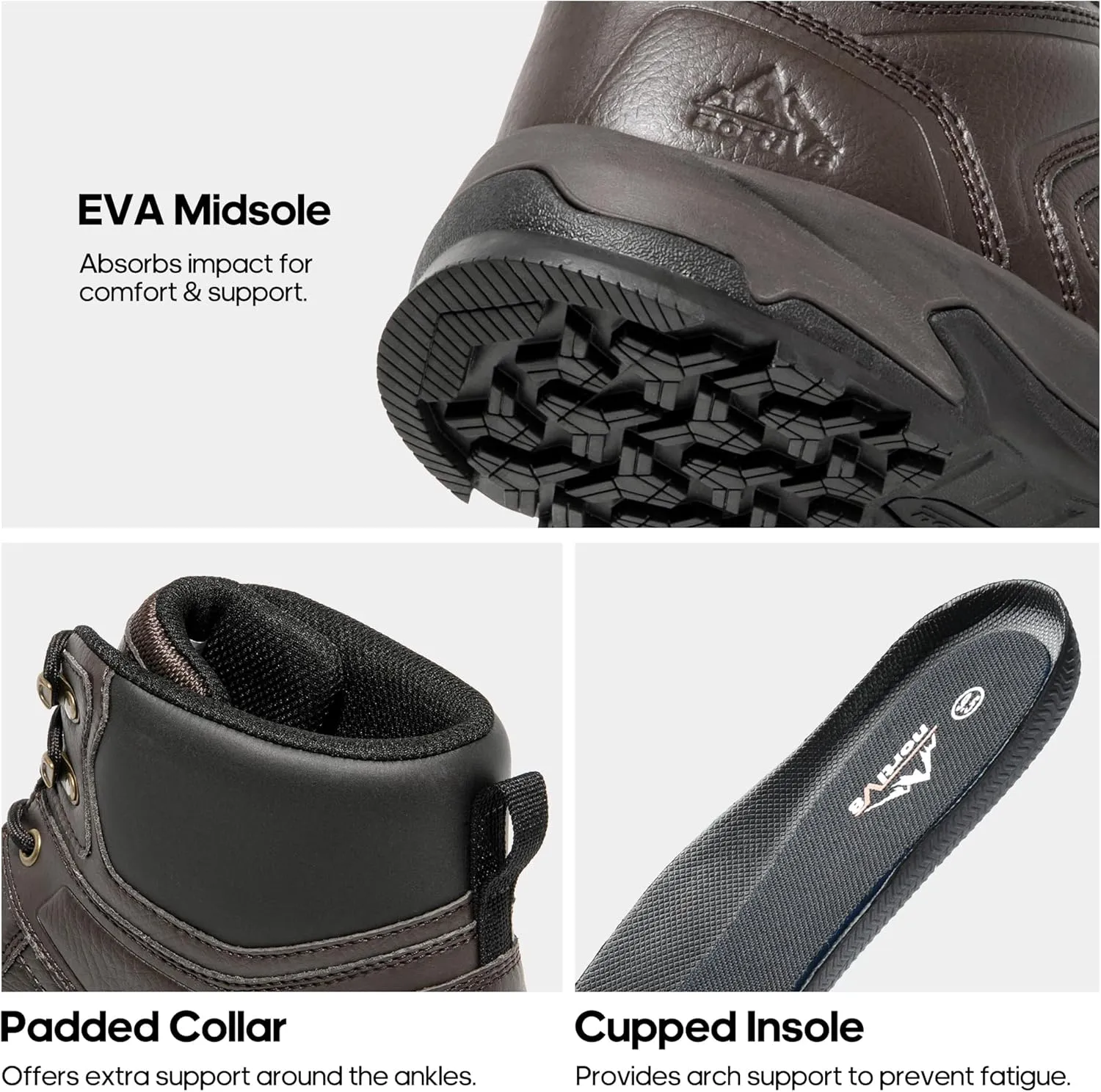 NORTIV 8 Steel Toe Boots for Men Safety Construction Work Boots,Waterproof