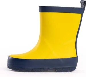 NORTY Rubber Rain Boots for Kids - Waterproof Rubber Boots Boys and Girls Solid & Printed Rainboots for Toddlers and Kids