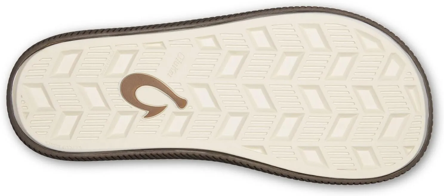 OLUKAI Ulele Men's Beach Sandals, Water Resistant Flip Flops, Arch Support & Comfort Fit, Lightweight & Durable, Enhanced Grip & Traction
