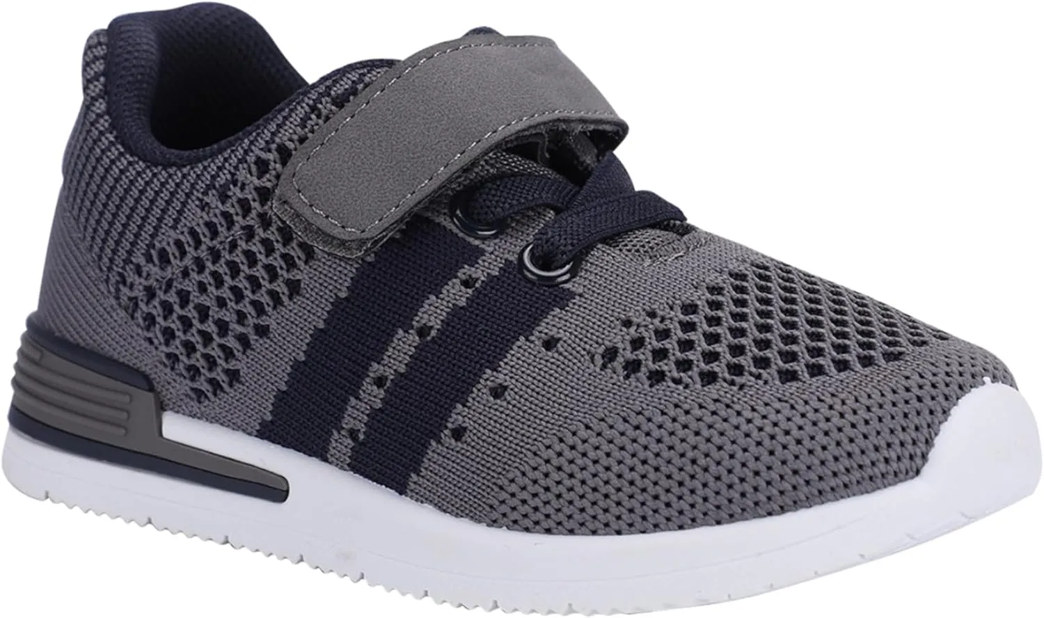 Oomphies Wynn Boys Athletic Sneakers – Breathable Knit Upper, Hook & Loop Closure, Cushioned Insole & Lightweight Design