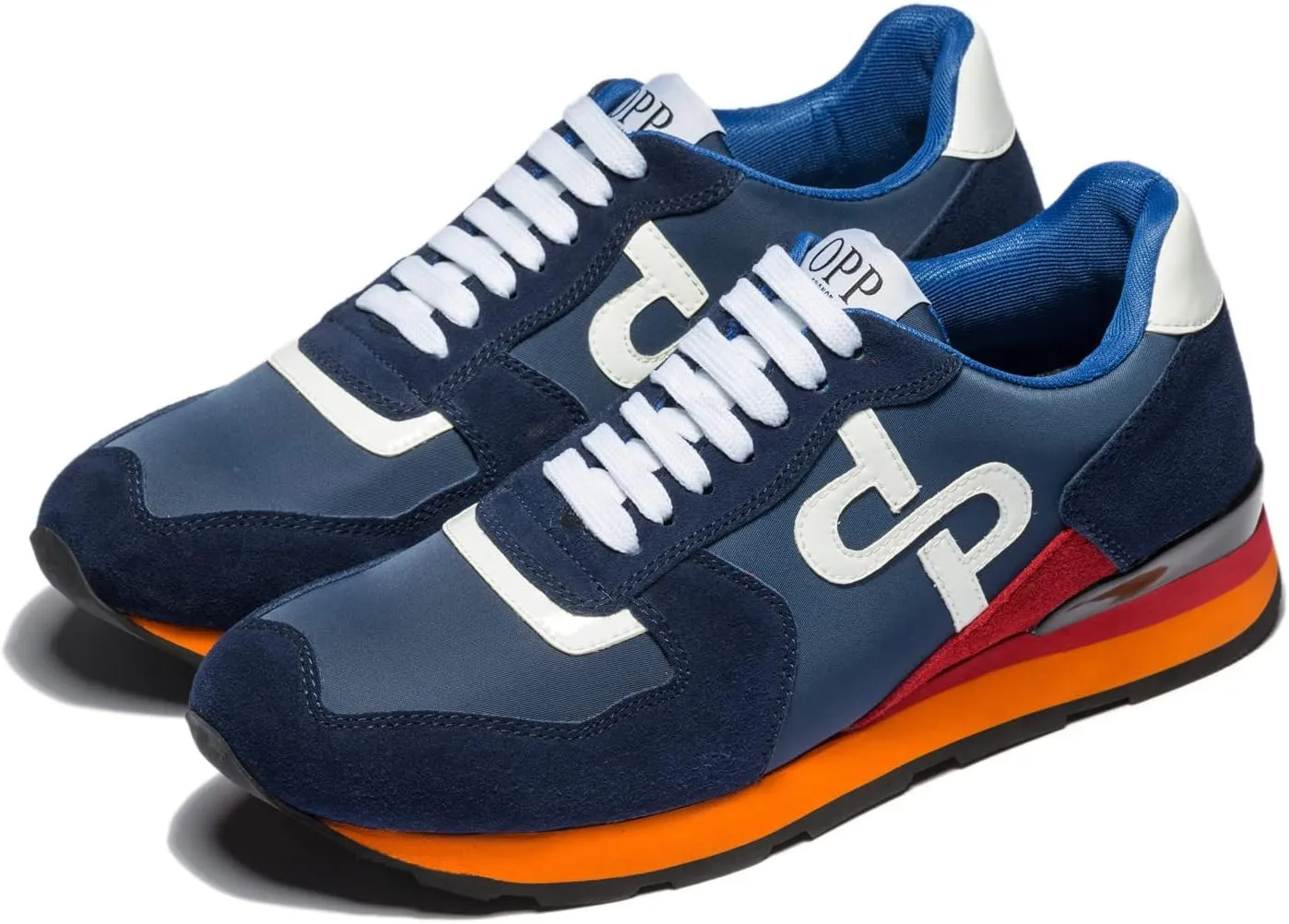 OPP Men's Fashion Sneakers Casual Lace-up Suede Leather Shoes Running Athletic Tennis Sports Gym