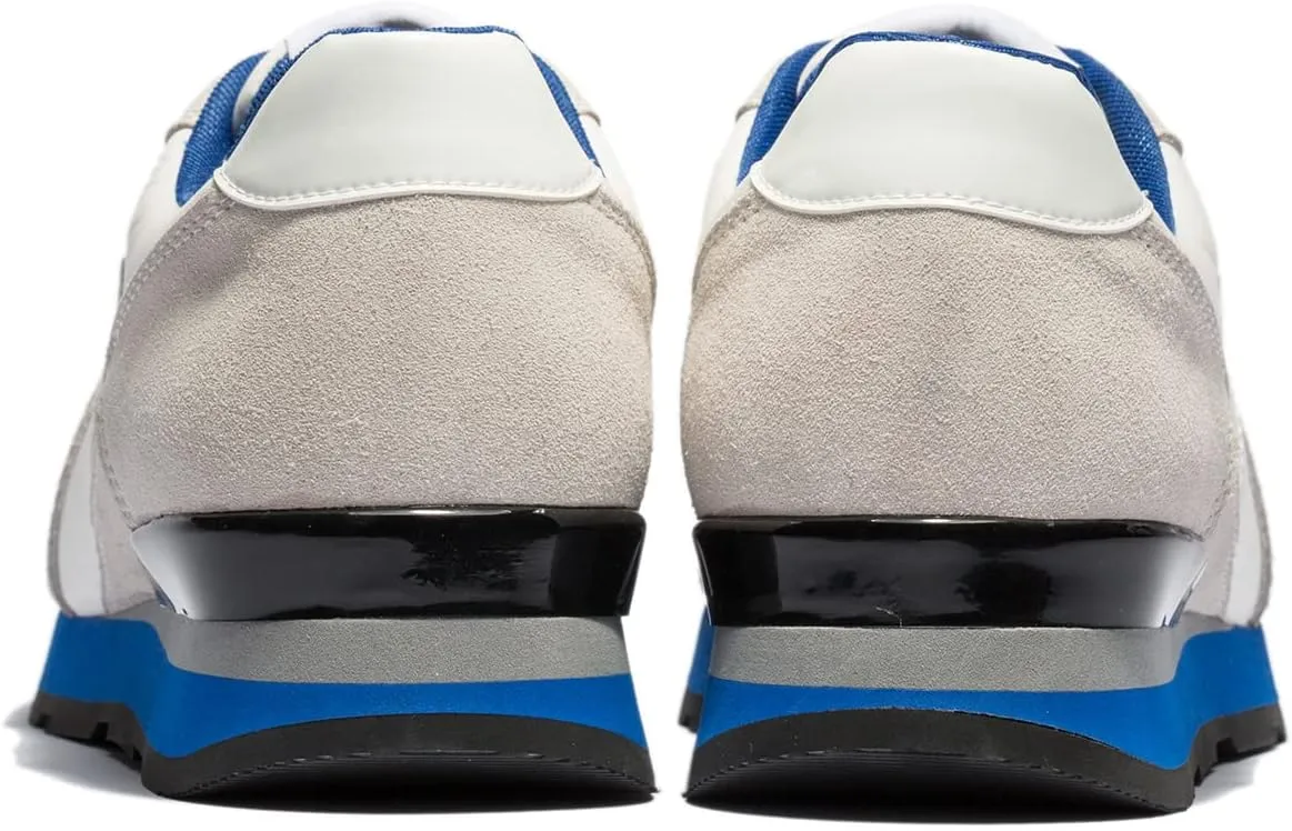 OPP Men's Fashion Sneakers Casual Lace-up Suede Leather Shoes Running Athletic Tennis Sports Gym