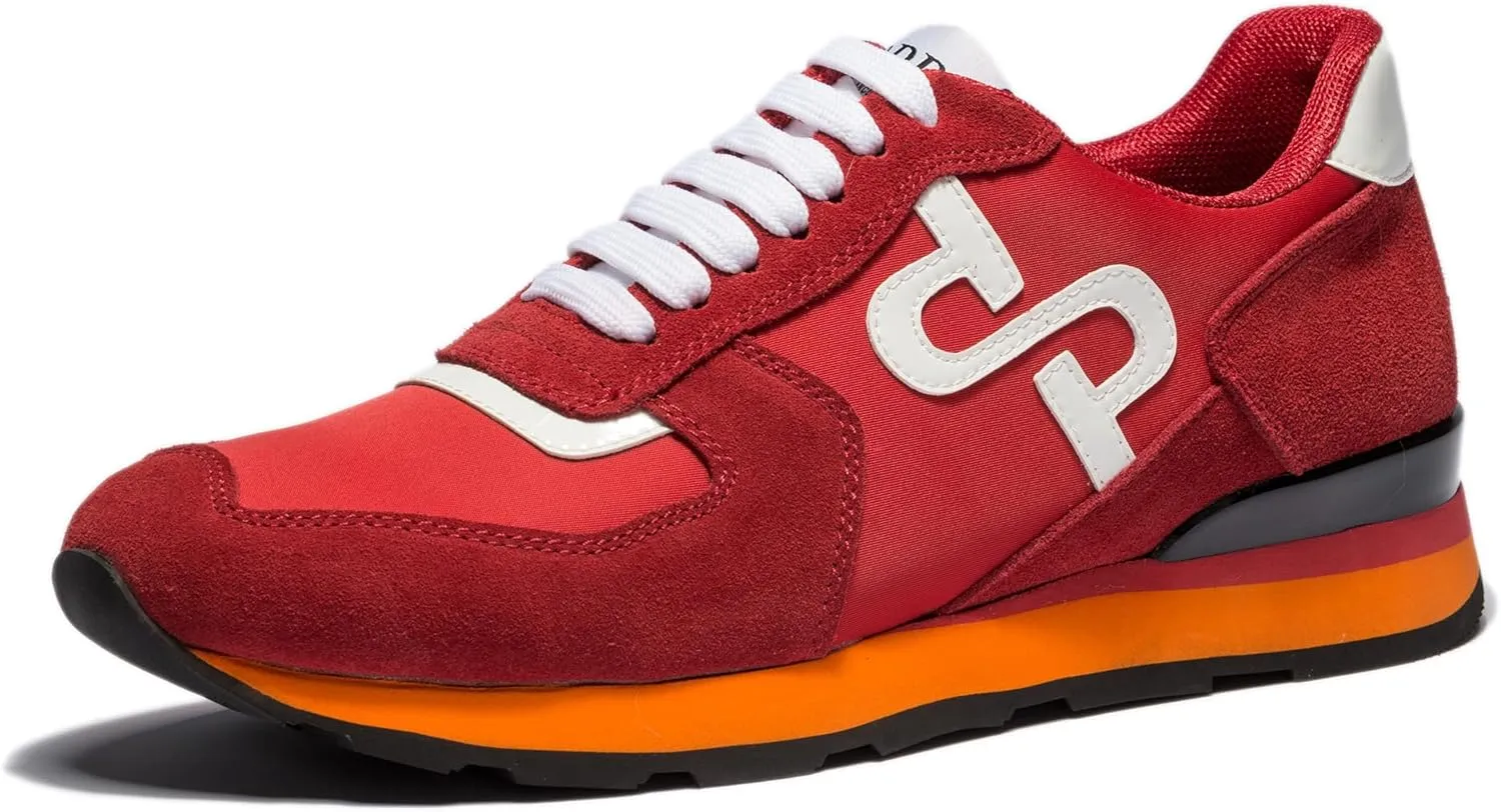 OPP Men's Fashion Sneakers Casual Lace-up Suede Leather Shoes Running Athletic Tennis Sports Gym