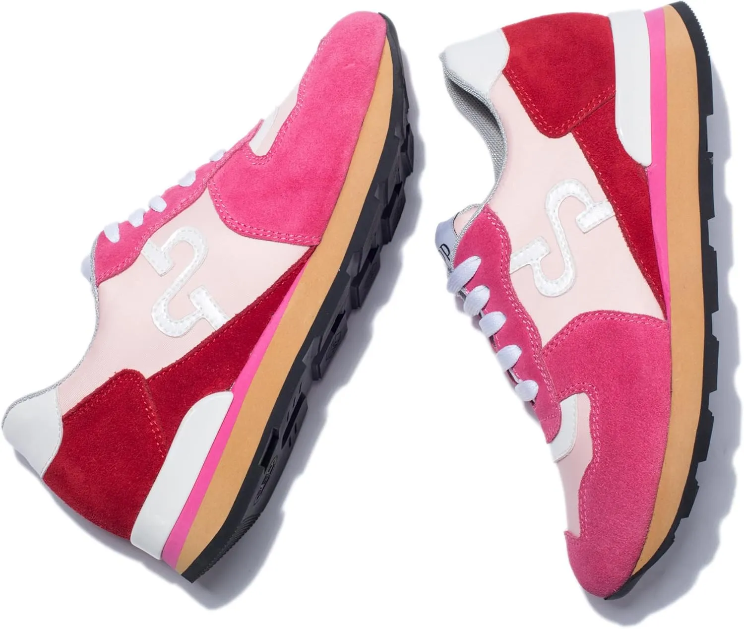 OPP Women Fashion Sneakers Casual Lace-up Suede Leather Athletic Tennis Sports Gym Running Shoes Women