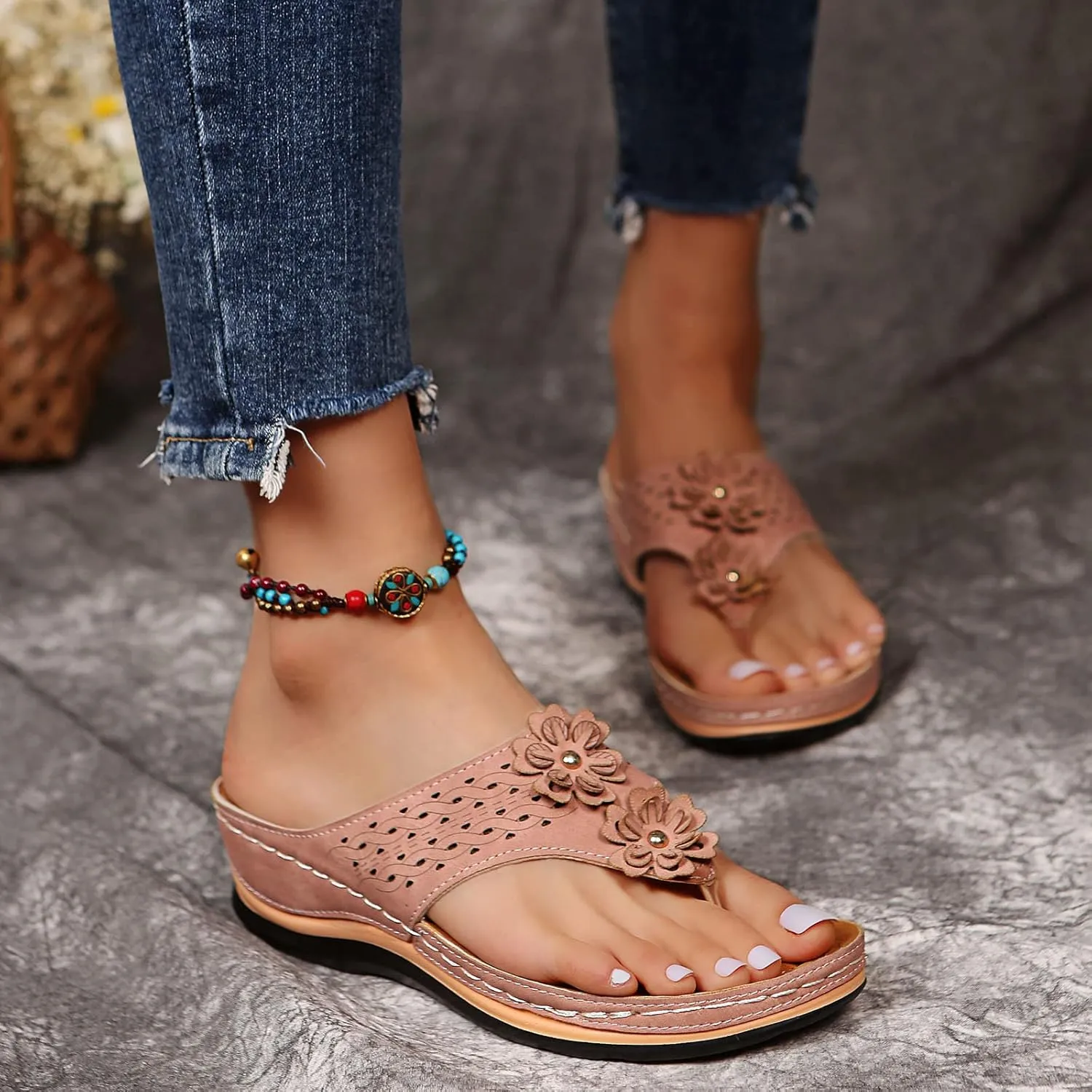 Orthopedic Sandals for Women Arch Support Dressy Flip Flops Shower Wide Wedge Sandals Dressy Summer Womens Slides Orthopedic Sandals Summer Dressy Orthopedic Sandles for Women