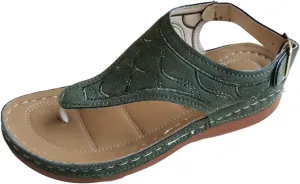 Orthotic Sandals for Women Wide Flip Flops Beach Non Slip Wide Width Wedge Sandal Plus Size Arch Support Women Comfort Orthopedic Knit Flip Flop Shoe Sandalias Ortopedicas De Mujer