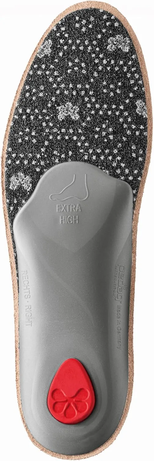 Pedag Viva High | Extra High Arch Support | Handmade in Germany | Plantar Fasciitis Relief | Heel Cushion | Activated Charcoal Odor Control | Metatarsal Support | Tan Leather | Women US 8/ EU 38