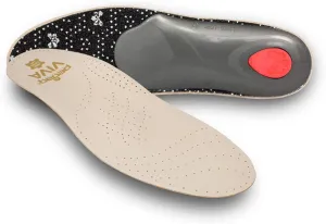 Pedag Viva | Leather Arch Support Inserts | Handmade in Germany | Plantar Fasciitis Relief | Heel Cushion | Activated Charcoal Odor Control | Metatarsal Support Pad | Tan | Men US 11/ EU 44