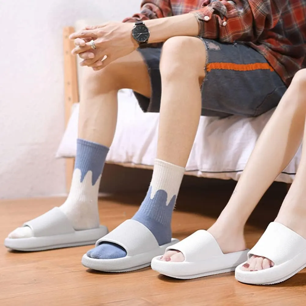 Pillow Slippers for Girls Boys, Kids House Slides Sandals Shower Bathroom Non-Slip Open Toe Quick Drying Soft Comfy Thick Sole Cushion Platform Shoes