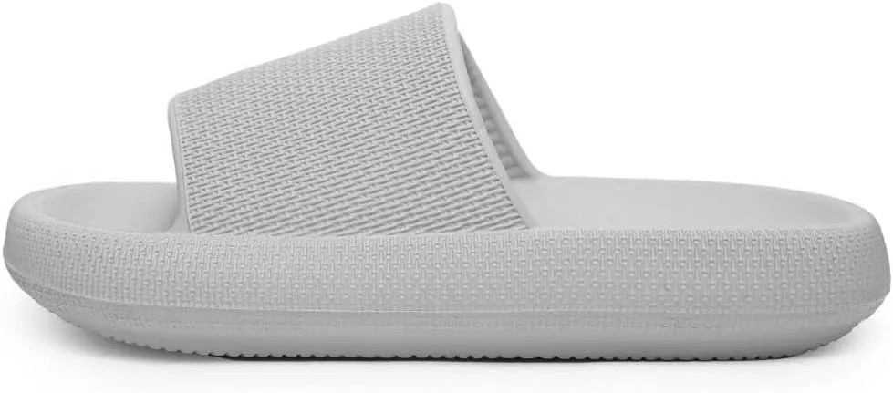 Pillow Slippers for Girls Boys, Kids House Slides Sandals Shower Bathroom Non-Slip Open Toe Quick Drying Soft Comfy Thick Sole Cushion Platform Shoes