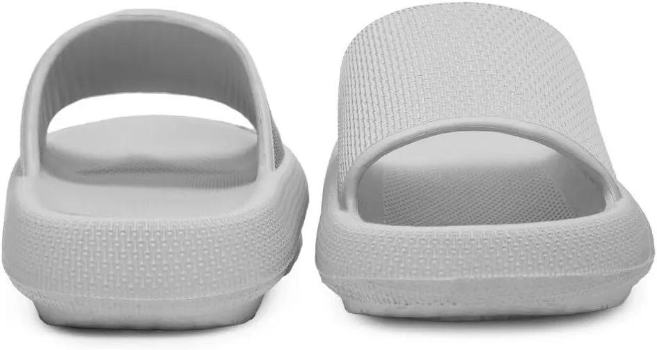 Pillow Slippers for Girls Boys, Kids House Slides Sandals Shower Bathroom Non-Slip Open Toe Quick Drying Soft Comfy Thick Sole Cushion Platform Shoes