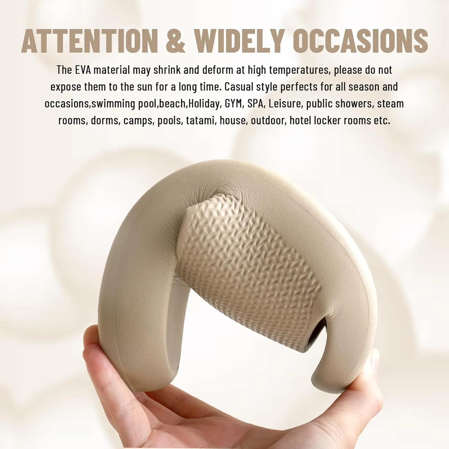 Pillow Slippers for Women and Men Non Slip Quick Drying Shower Cloud Slide Sandals Thick Sole, Non-Slip, Easy to Clean Indoor And Outdoor Slippers with Arch Support