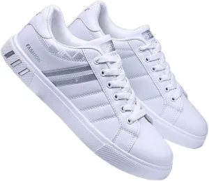 Plus Size Men's Trendy Street Style Low Top Skateboard Shoes, Comfy Non Slip Lace Up Durable Sneakers for Men's Outdoor Activities