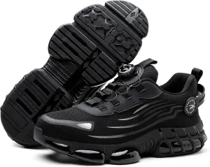 Prestivos Steel Toe Shoes for Men Women- Work Steel Toe Sneakers Lightweight Comfortable Industrial & Construction Puncture Proof Work Shoes