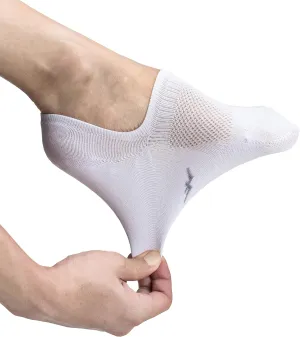 Pro Mountain Thin No Show Socks Seamless Wide Toe Box 6 Pack Liner Unisex Size S to X-Large Cotton Footies