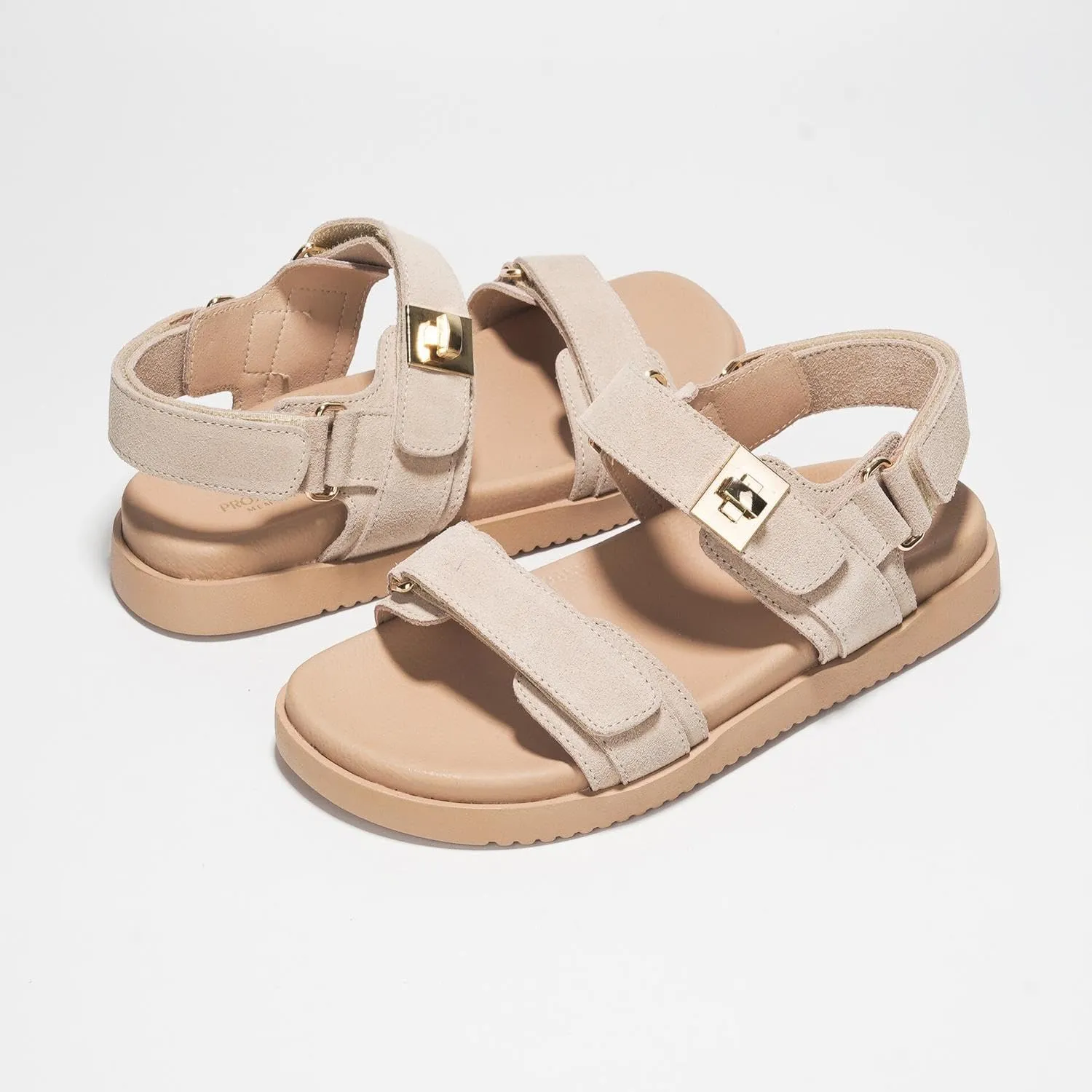 Project Cloud Genuine Leather Platform Sandals Women Footwear - Comfortable and Adjustable Summer Sandals for Women 2025 - Memory Foam and Non-Slip Slingback Beach Slides (Mona)