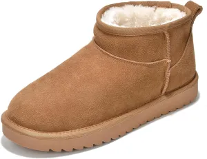 Project Cloud Genuine Suede Ankle Boots for Women - Water Resistant with Memory Foam Insole Winter Boots for Women - Trending Shoes & Comfortable Women's Ankle Boots (Hippy)