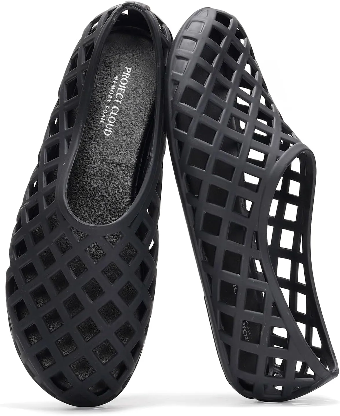 Project Cloud Jelly Shoes for Women - Lightweight & Water-Resistant Women's Flats Sandals - Non Slip Womens Shoes - Perfect Summer Jelly Flats for Women 2025 (Jellz)
