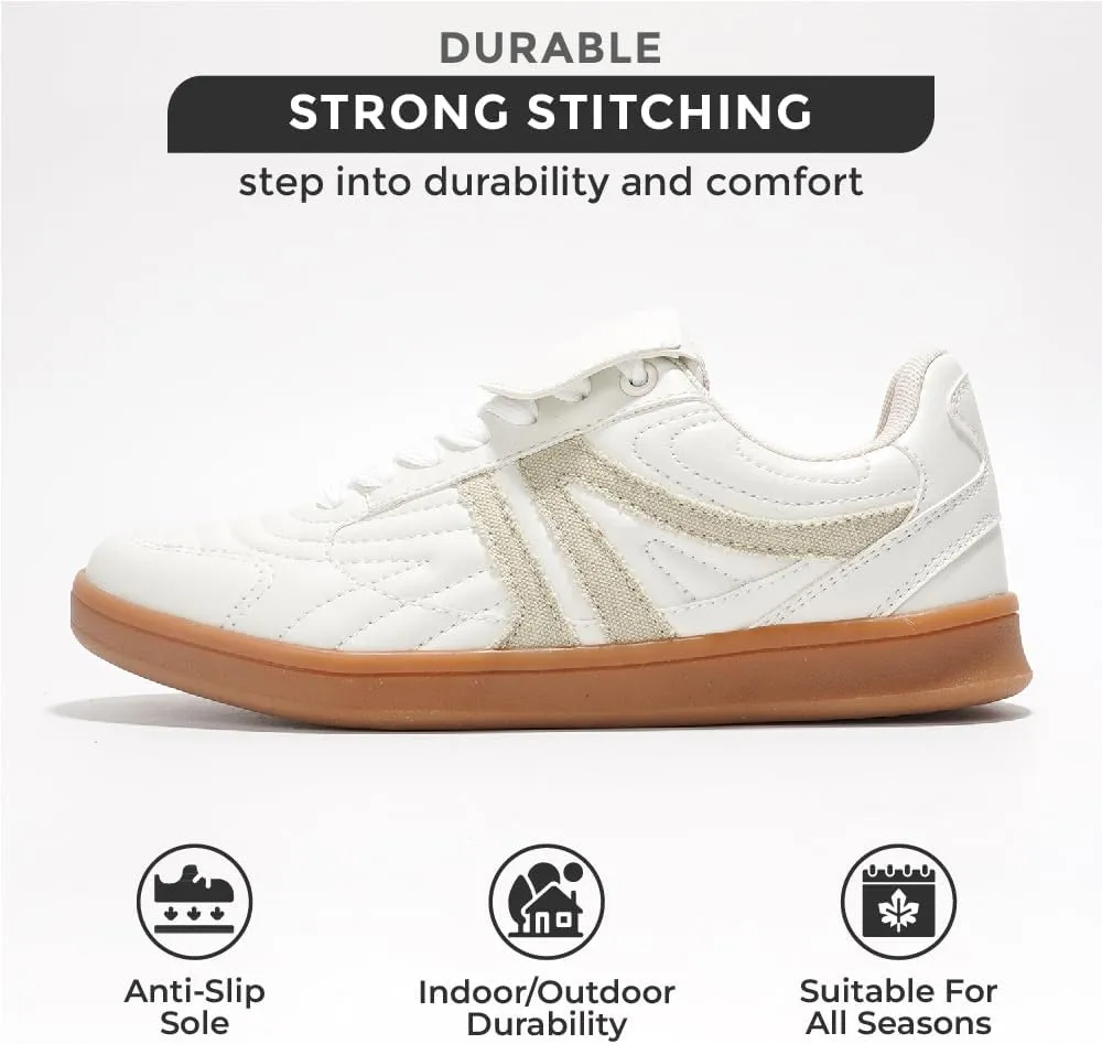 Project Cloud Womens Sneakers - Memory Foam Casual Shoes for Women Footwear Lace Up Women's Fashion Sneakers - Non-Slip Comfortable Trendy Shoes Womens (Madrid)
