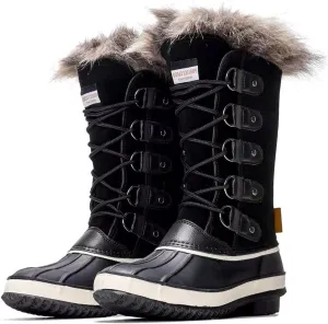 Project Cloud Womens Snow Boots - Genuine Leather Memory Foam Insole Fur Mid-Calf Winter Snow Boots for Women Footwear - Lightweight Non-Slip Outdoor Shoes (Ventura)