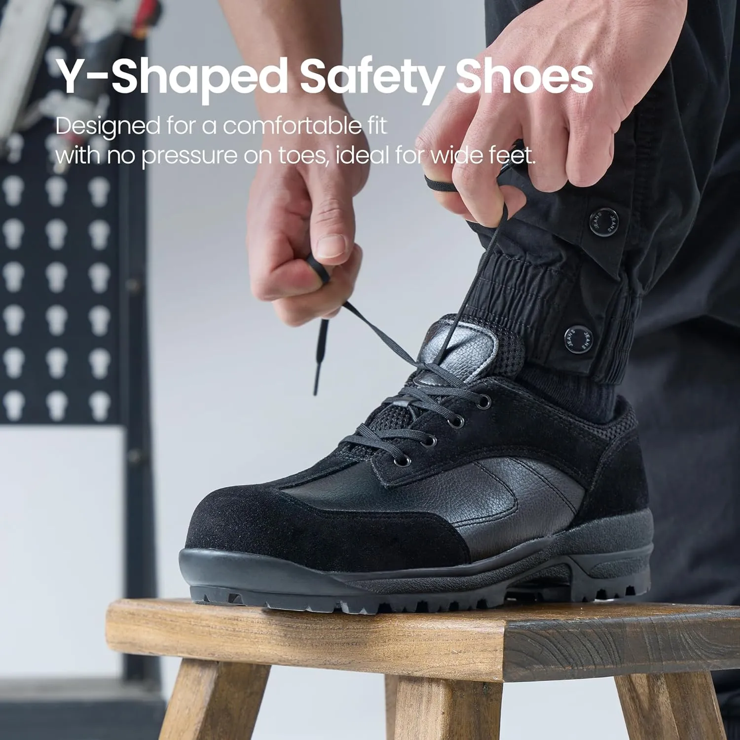 Q-4 Comfortable Safety Shoes – PVC Toe Cap, EU Riot Police Outsole, ESG Recycled Materials, Durable Work & Hiking Shoes