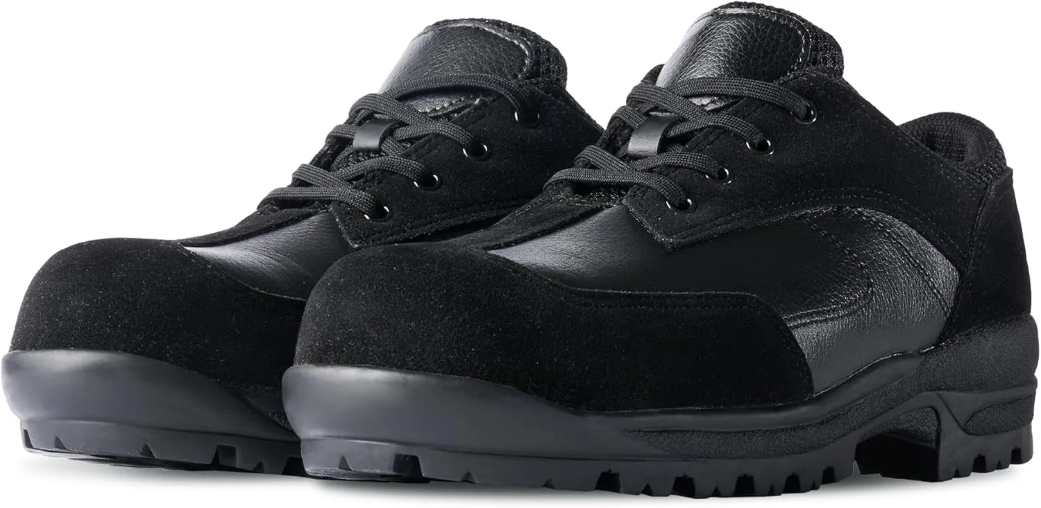 Q-4 Comfortable Safety Shoes – PVC Toe Cap, EU Riot Police Outsole, ESG Recycled Materials, Durable Work & Hiking Shoes