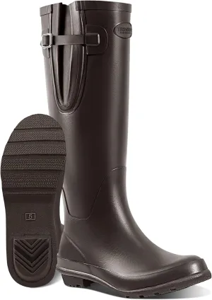 Rain Boots for Women Waterproof Rubber Boots Tall Knee High RainBoots Garden Boots Anti-Slip Wellington Rain Shoes