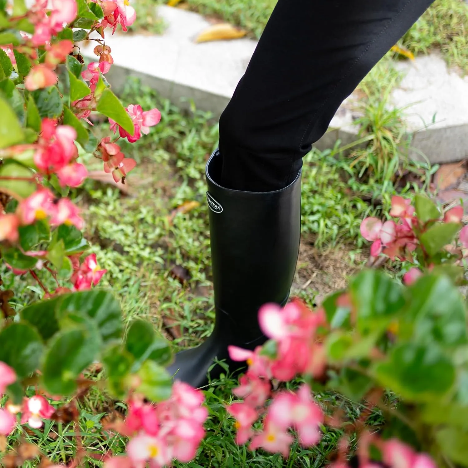 Rain Boots for Women Waterproof Rubber Boots Tall Knee High RainBoots Garden Boots Anti-Slip Wellington Rain Shoes