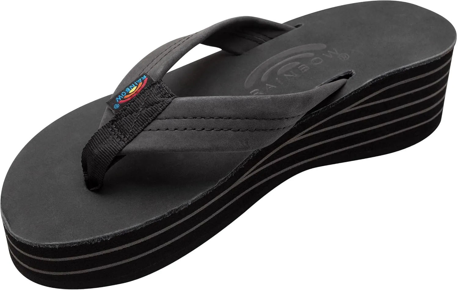 Rainbow Sandals Women's Six Layer Classic Wedge Sandal 1" Strap