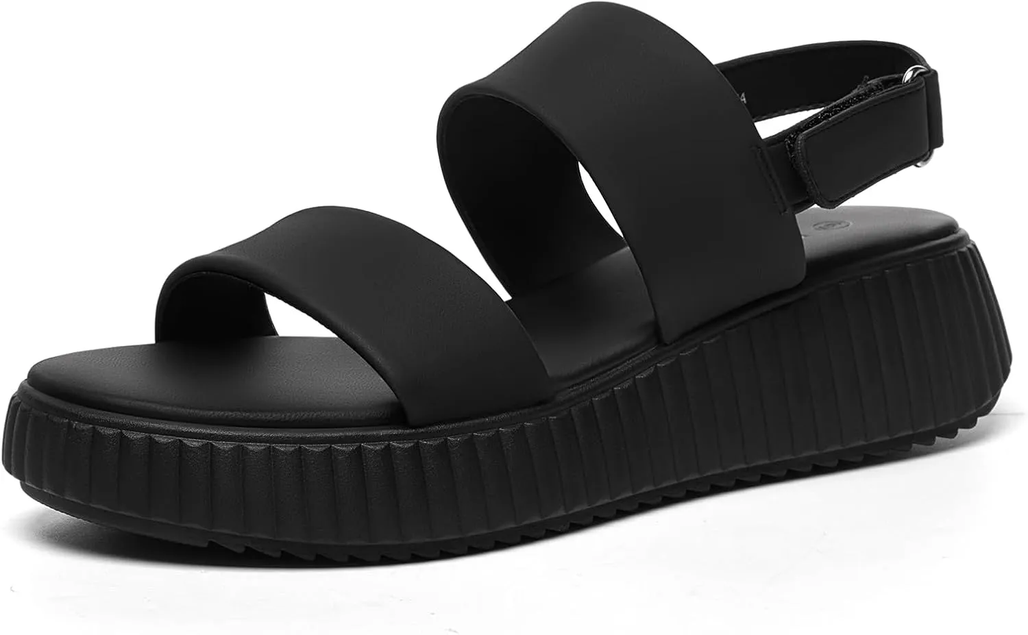 Rihero Women's Comfortable Walking Sandals Casual Summer Outdoor Open Toe Low Flatform Platform Wedge Sandals