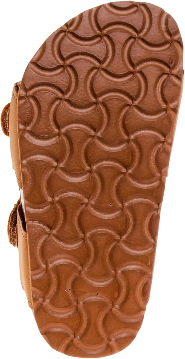 Rugged Bear Kids Sandals Cork Double Buckle Slides Summer Sandals for Boys Size 5-10 Toddler