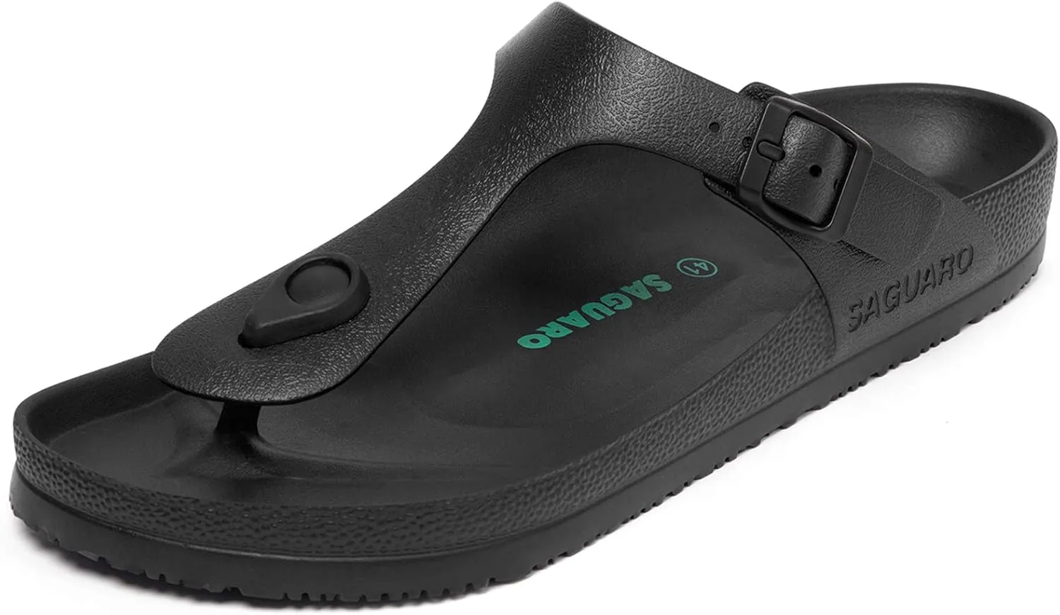 SAGUARO Men's Women's Comfort Double Buckle Sandals Lightweight Adjustable EVA Sandals with Rubble Sole