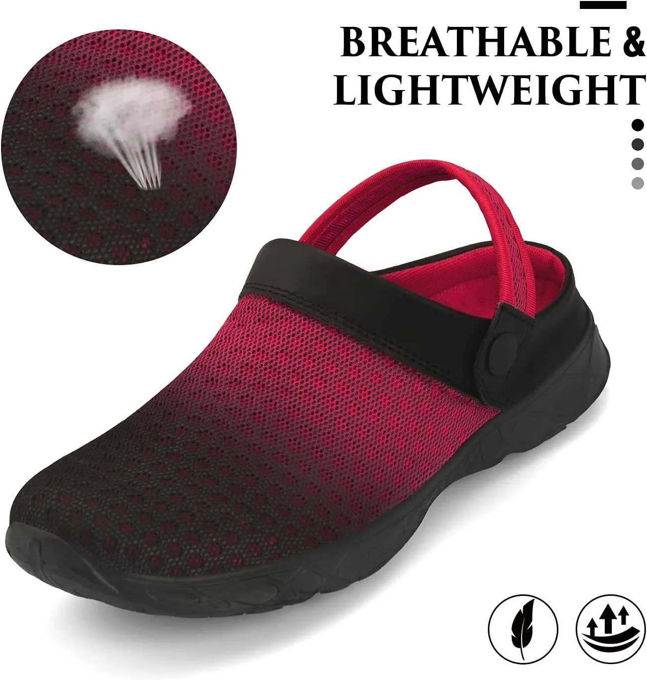 SAGUARO Men's Women's Quick Dry Garden Shoes Lightweight Breathable Gardening Clog Water Shoes Mesh Sandals for Sports Outdoor Beach Pool Exercise