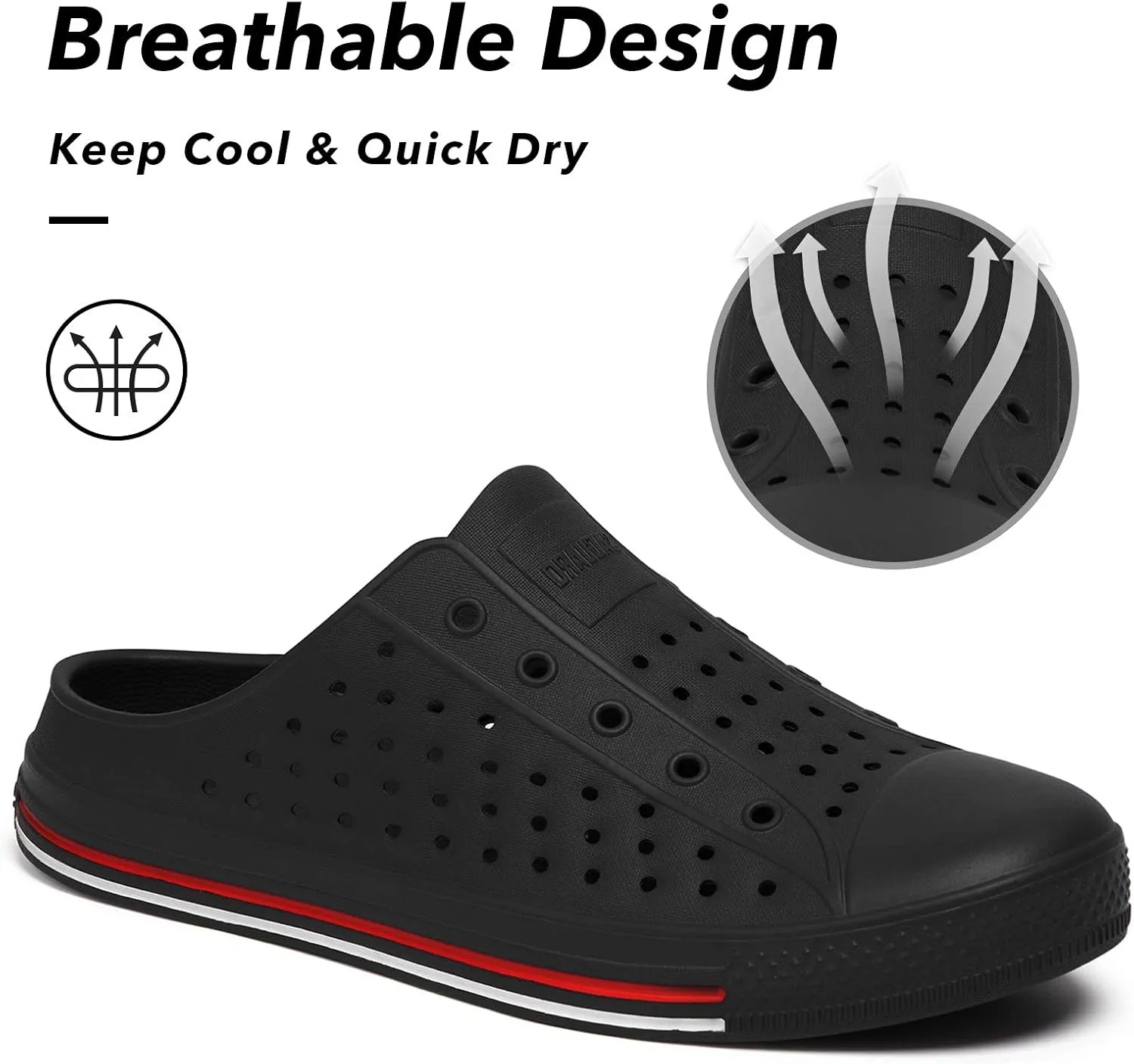 SAGUARO Women's Men's Garden Clogs Shoes Casual Slippers Unisex Quick Drying Sandals Summer Anti-Skid Beach Shoes