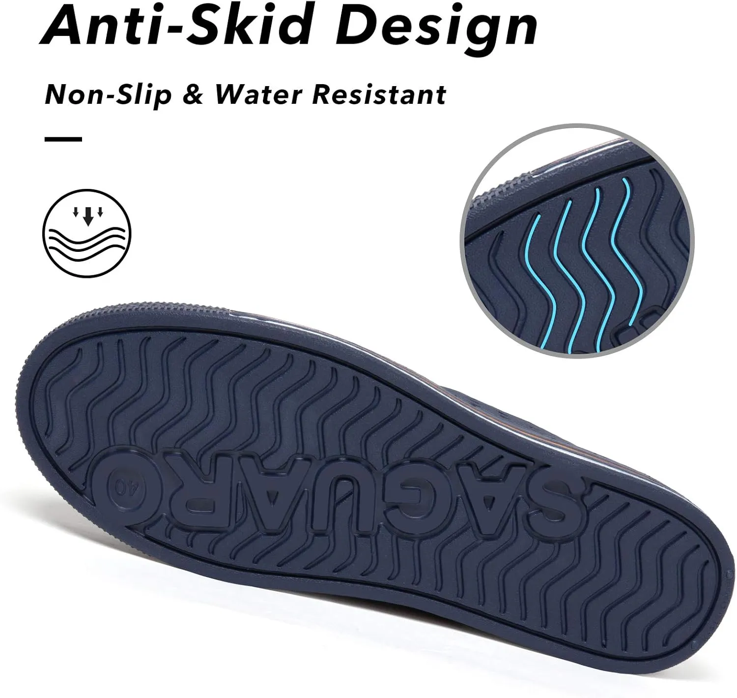 SAGUARO Women's Men's Garden Clogs Shoes Casual Slippers Unisex Quick Drying Sandals Summer Anti-Skid Beach Shoes
