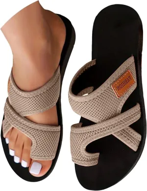 Sandals for Women 2025 Trendy Comfortable Breathable Hollow Mesh Slide Sandals for Womens Cute Summer Shoes for Women
